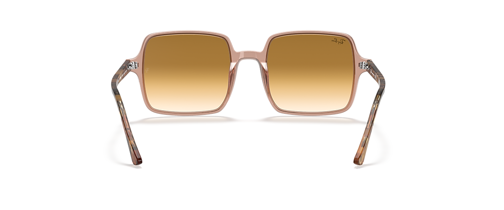 Ray-Ban RB1973 Square II Transparent Brown Sunglasses