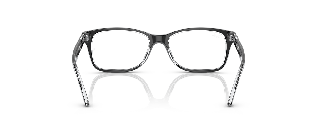 Ray-Ban RB5428 Optics Black On Transparent Frames
