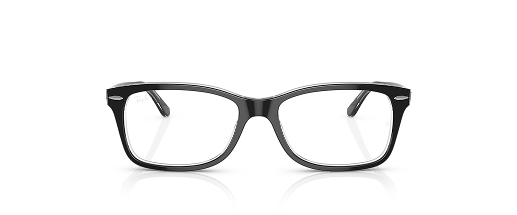 Ray-Ban RB5428 Optics Black On Transparent Frames