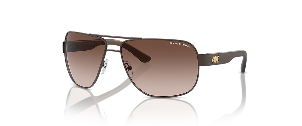 Armani Exchange AX2012S Matte Brown Sunglasses