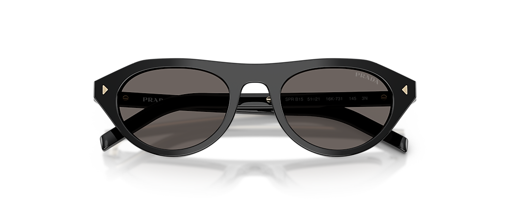 Prada PR B15S Black Sunglasses Prada PR B15S Black Sunglasses