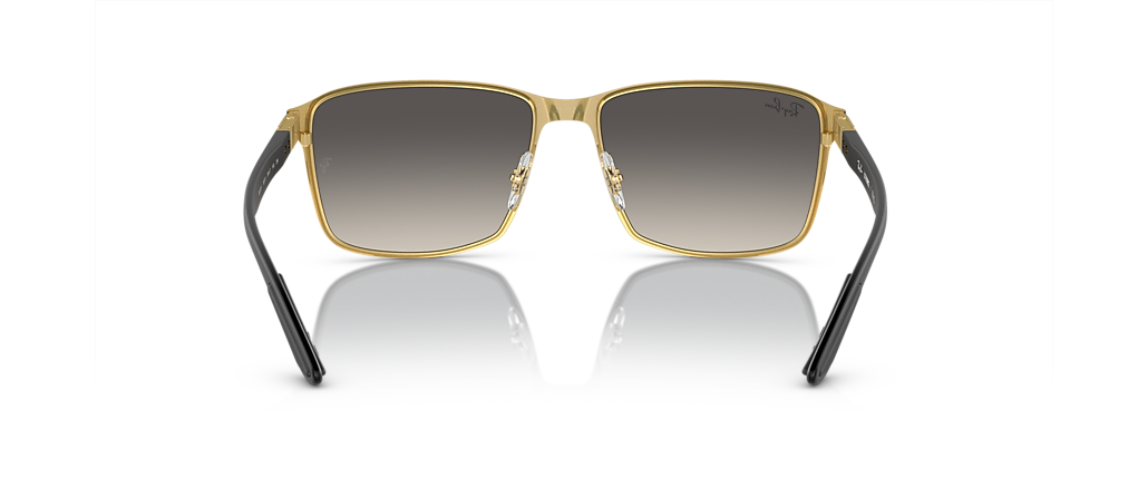 Ray-Ban RB3721 Black On Gold Sunglasses