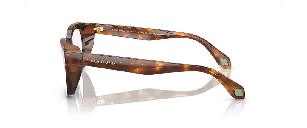 Giorgio Armani AR7247U Havana Red/Opal Olive Green Frames Giorgio Armani AR7247U Havana Red/Opal Olive Green Frames
