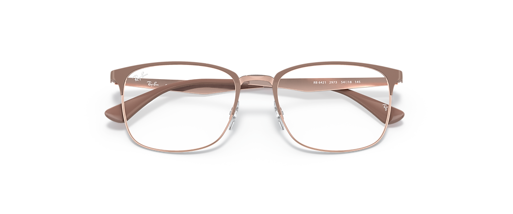 Ray-Ban RB6421 Optics Beige On Copper Frames