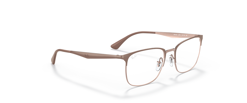 Ray-Ban RB6421 Optics Beige On Copper Frames