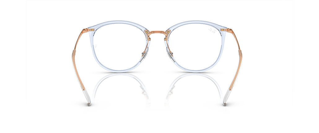 Ray-Ban RB7140 Optics Transparent Light Blue Frames Ray-Ban RB7140 Optics Transparent Light Blue Frames