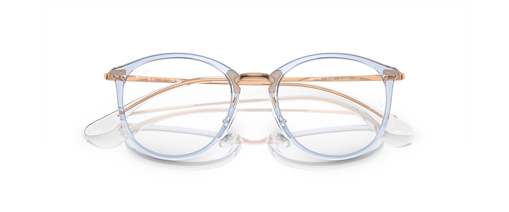 Ray-Ban RB7140 Optics Transparent Light Blue Frames Ray-Ban RB7140 Optics Transparent Light Blue Frames