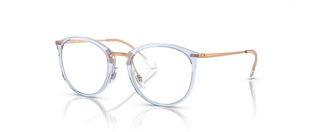 Ray-Ban RB7140 Optics Transparent Light Blue Frames Ray-Ban RB7140 Optics Transparent Light Blue Frames