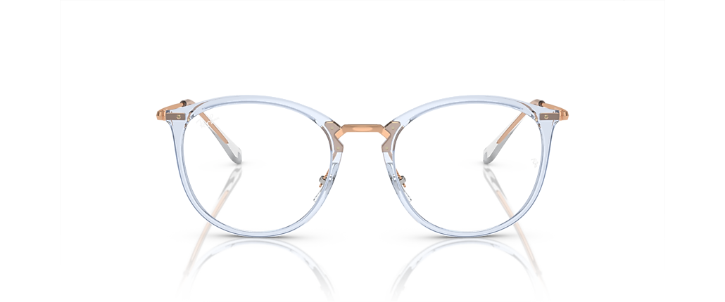 Ray-Ban RB7140 Optics Transparent Light Blue Frames Ray-Ban RB7140 Optics Transparent Light Blue Frames