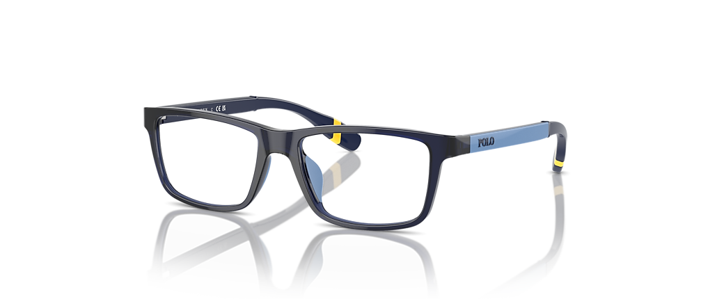 Polo Ralph Lauren PP8547U Shiny Transparent Navy Blue Frames