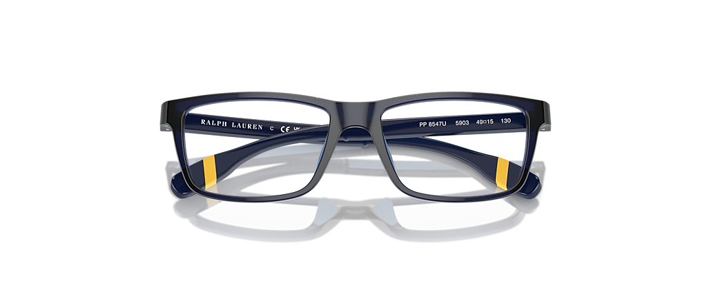 Polo Ralph Lauren PP8547U Shiny Transparent Navy Blue Frames
