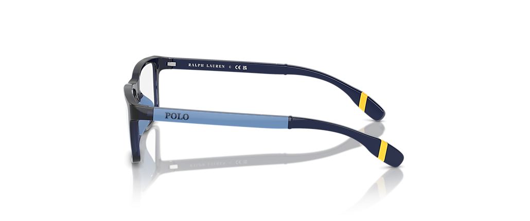 Polo Ralph Lauren PP8547U Shiny Transparent Navy Blue Frames