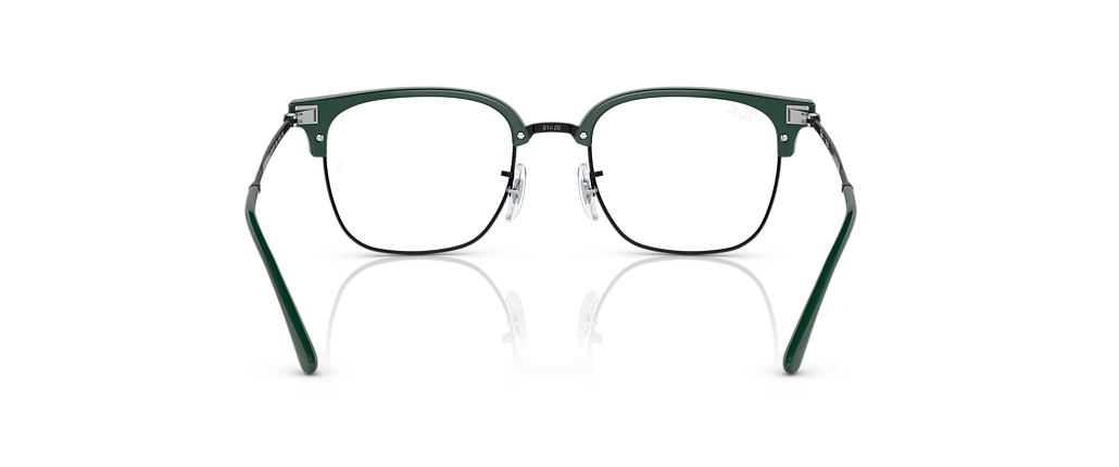 Ray-Ban RB7216 New Clubmaster Optics Green On Black Frames Ray-Ban RB7216 New Clubmaster Optics Green On Black Frames