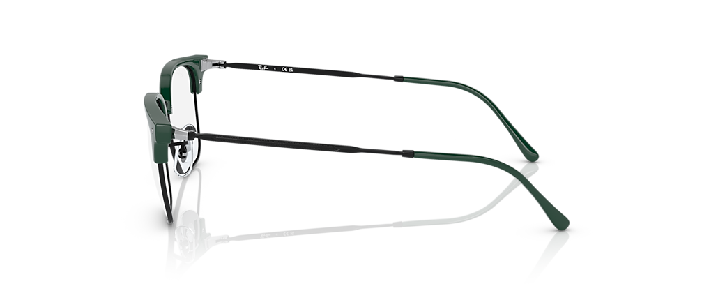 Ray-Ban RB7216 New Clubmaster Optics Green On Black Frames Ray-Ban RB7216 New Clubmaster Optics Green On Black Frames