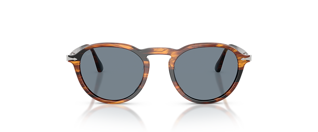Persol PO3383S Striped Black & Brown Sunglasses Persol PO3383S Striped Black & Brown Sunglasses