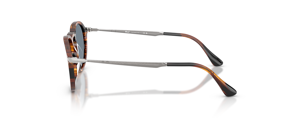 Persol PO3383S Striped Black & Brown Sunglasses Persol PO3383S Striped Black & Brown Sunglasses