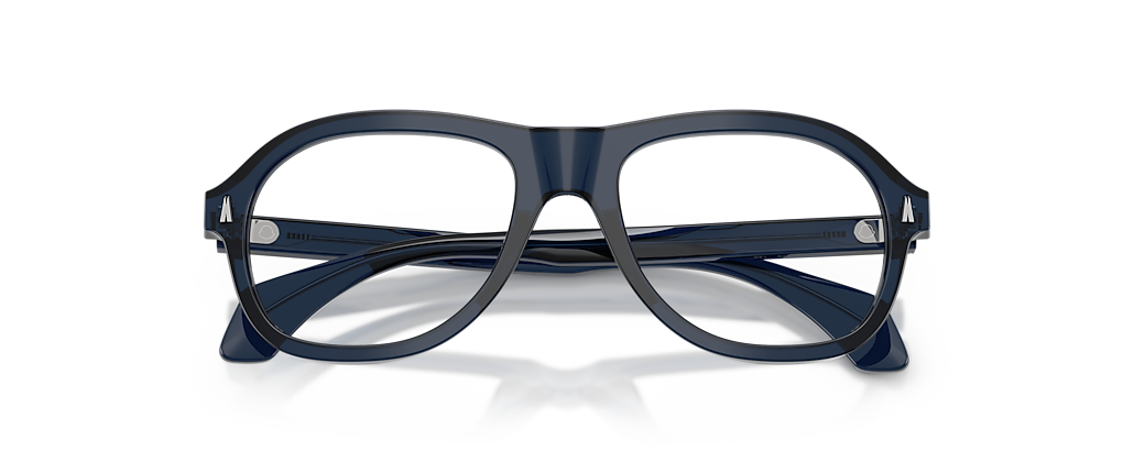 Moncler ME2025U Shiny Transparent Dark Blue Frames