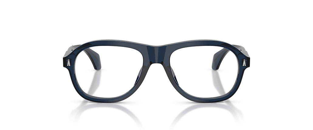 Moncler ME2025U Shiny Transparent Dark Blue Frames