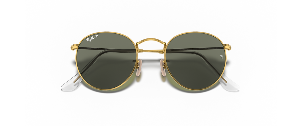 Ray-Ban RB3447 Round Metal Arista Gold Sunglasses Ray-Ban RB3447 Round Metal Arista Gold Sunglasses