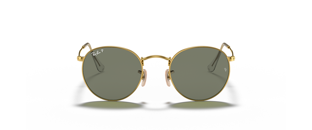 Ray-Ban RB3447 Round Metal Arista Gold Sunglasses Ray-Ban RB3447 Round Metal Arista Gold Sunglasses