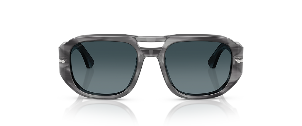 Persol PO3373S - Vincent Striped Grey Sunglasses Persol PO3373S - Vincent Striped Grey Sunglasses