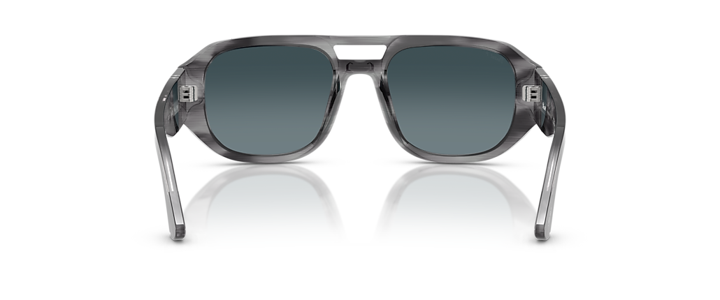 Persol PO3373S - Vincent Striped Grey Sunglasses Persol PO3373S - Vincent Striped Grey Sunglasses