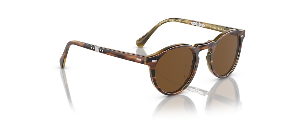 Oliver Peoples OV5456SU Gregory Peck 1962 Amaretto/Striped Honey Sunglasses Oliver Peoples OV5456SU Gregory Peck 1962 Amaretto/Striped Honey Sunglasses