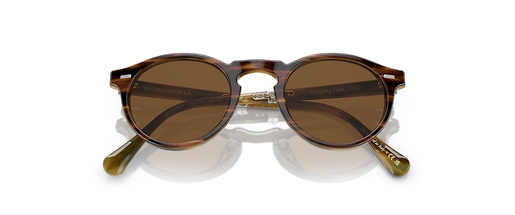 Oliver Peoples OV5456SU Gregory Peck 1962 Amaretto/Striped Honey Sunglasses Oliver Peoples OV5456SU Gregory Peck 1962 Amaretto/Striped Honey Sunglasses