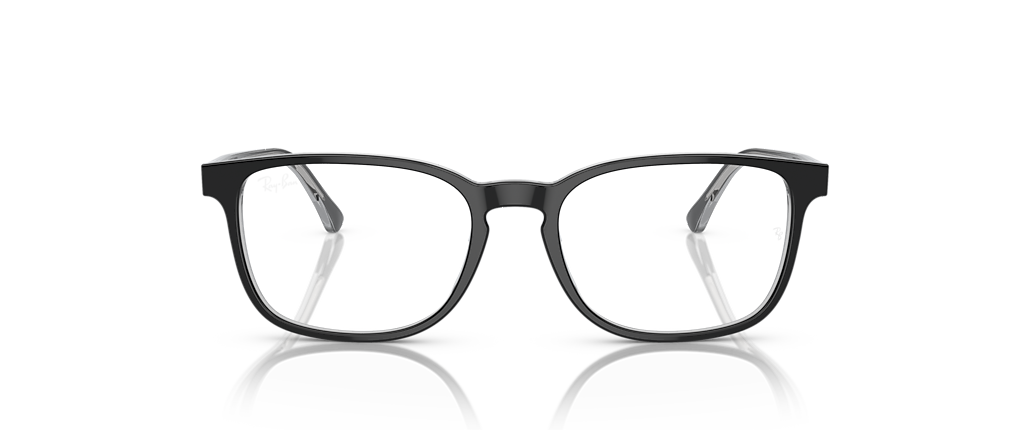 Ray-Ban RB5418 Optics Dark Grey On Transparent Grey Frames