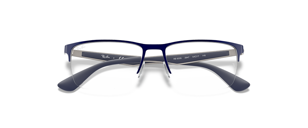 Ray-Ban RB6335 Optics Blue On Gunmetal Frames Ray-Ban RB6335 Optics Blue On Gunmetal Frames