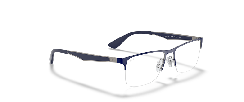 Ray-Ban RB6335 Optics Blue On Gunmetal Frames Ray-Ban RB6335 Optics Blue On Gunmetal Frames