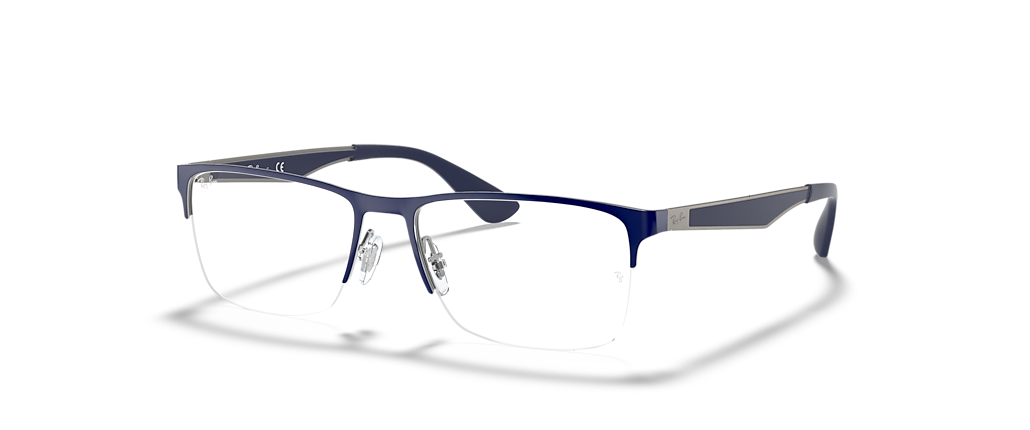 Ray-Ban RB6335 Optics Blue On Gunmetal Frames Ray-Ban RB6335 Optics Blue On Gunmetal Frames
