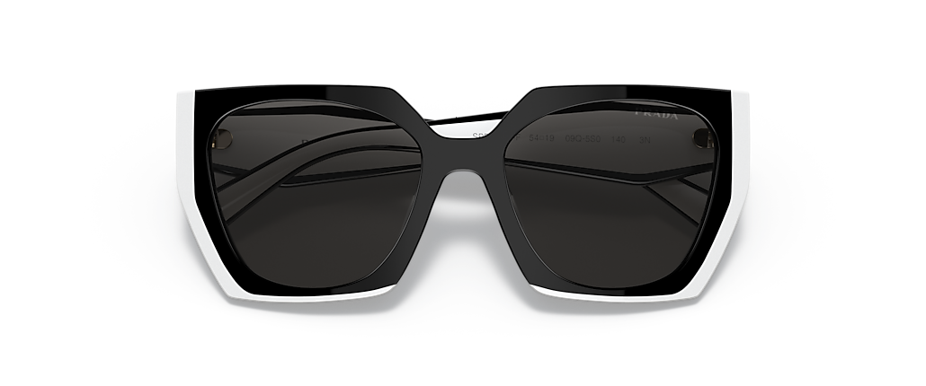 Prada PR 15WSF Black/Talc Sunglasses