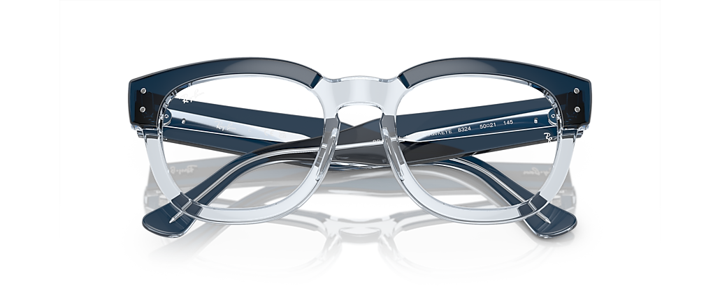 Ray-Ban RB0298V Mega Hawkeye Optics Blue On Transparent Blue Frames