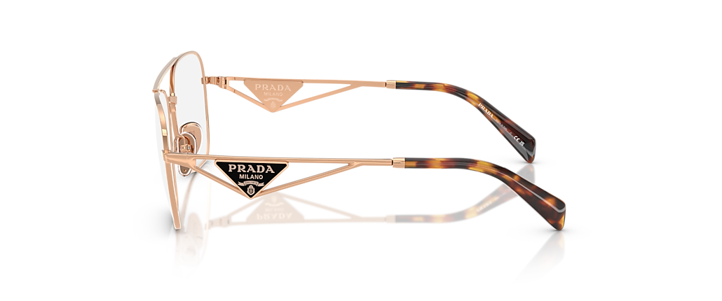 Prada PR B50V Rose Gold Frames