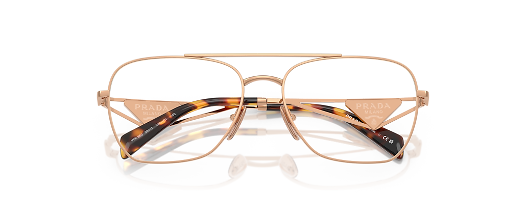 Prada PR B50V Rose Gold Frames
