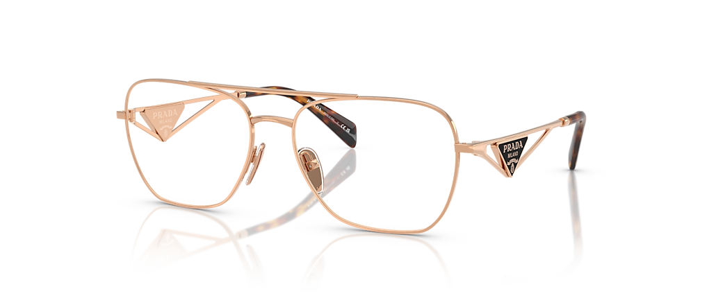 Prada PR B50V Rose Gold Frames
