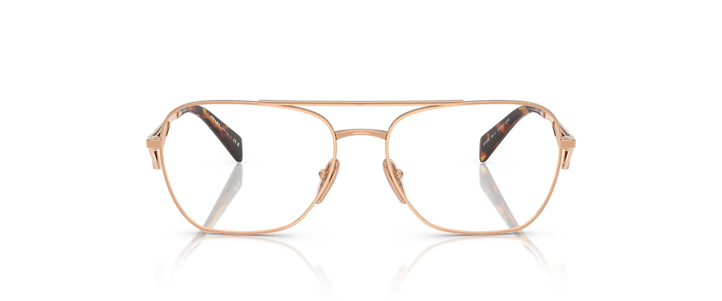 Prada PR B50V Rose Gold Frames