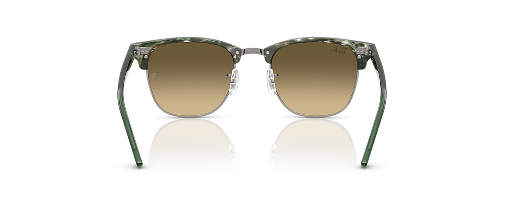 Ray-Ban RB3016 Clubmaster Transparent Shade Fantasy Green Sunglasses Ray-Ban RB3016 Clubmaster Transparent Shade Fantasy Green Sunglasses
