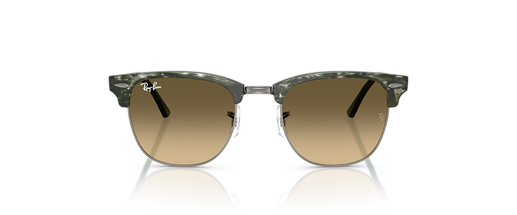 Ray-Ban RB3016 Clubmaster Transparent Shade Fantasy Green Sunglasses Ray-Ban RB3016 Clubmaster Transparent Shade Fantasy Green Sunglasses