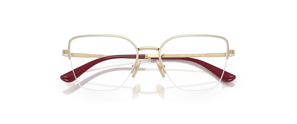 Vogue Eyewear VO4331 Pale Gold/Top Bordeaux Frames Vogue Eyewear VO4331 Pale Gold/Top Bordeaux Frames