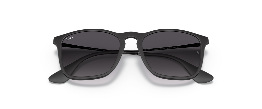 Ray-Ban RB4187F Chris Rubber Black Sunglasses