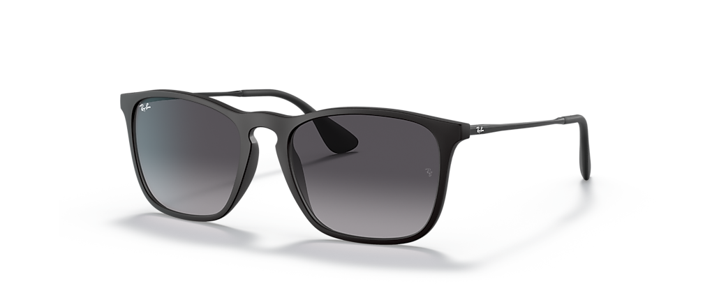 Ray-Ban RB4187F Chris Rubber Black Sunglasses Ray-Ban RB4187F Chris Rubber Black Sunglasses