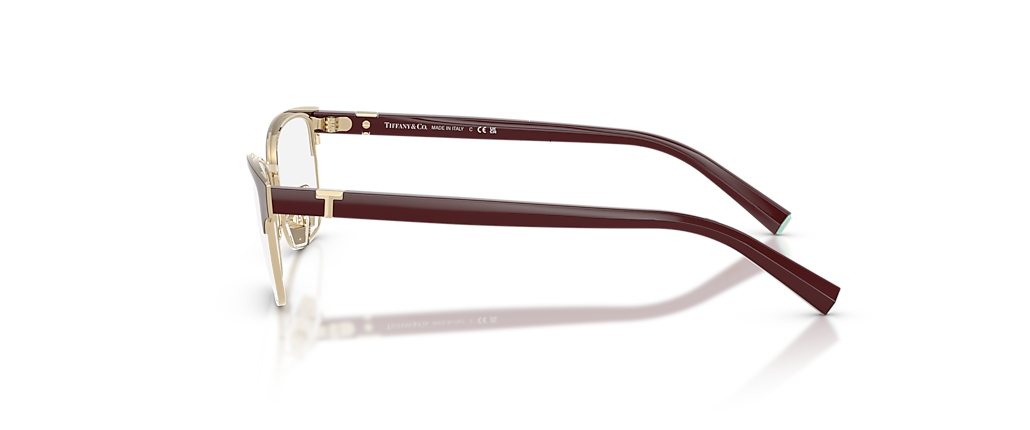 Tiffany & Co. TF1168 Burgundy On Pale Gold Frames