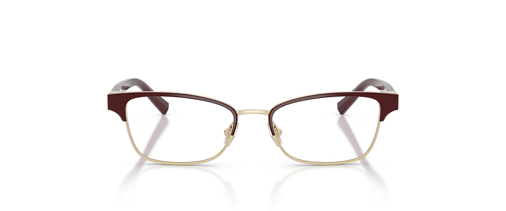 Tiffany & Co. TF1168 Burgundy On Pale Gold Frames