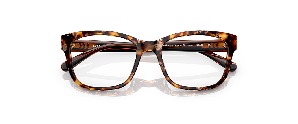Coach HC6197U Pearlescent Amber Tortoise Frames Coach HC6197U Pearlescent Amber Tortoise Frames