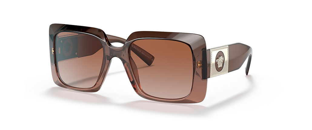 Versace VE4405 Transparent Brown Gradient Sunglasses Versace VE4405 Transparent Brown Gradient Sunglasses