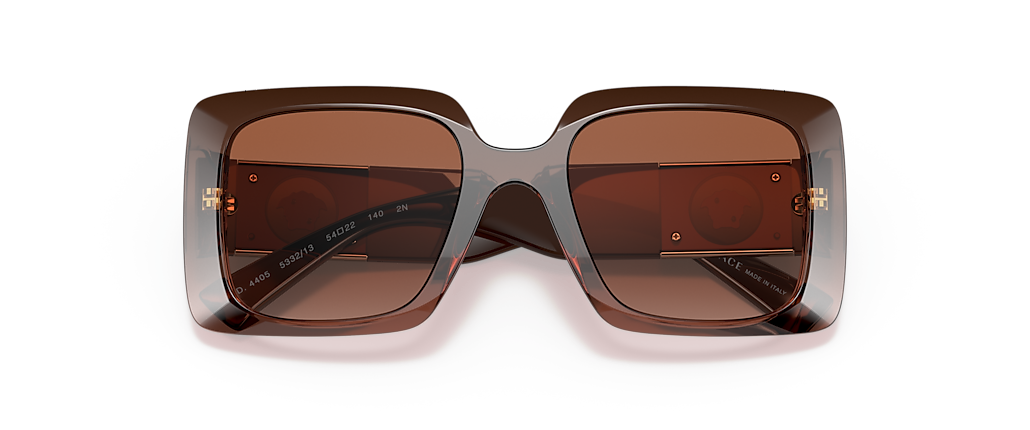 Versace VE4405 Transparent Brown Gradient Sunglasses Versace VE4405 Transparent Brown Gradient Sunglasses