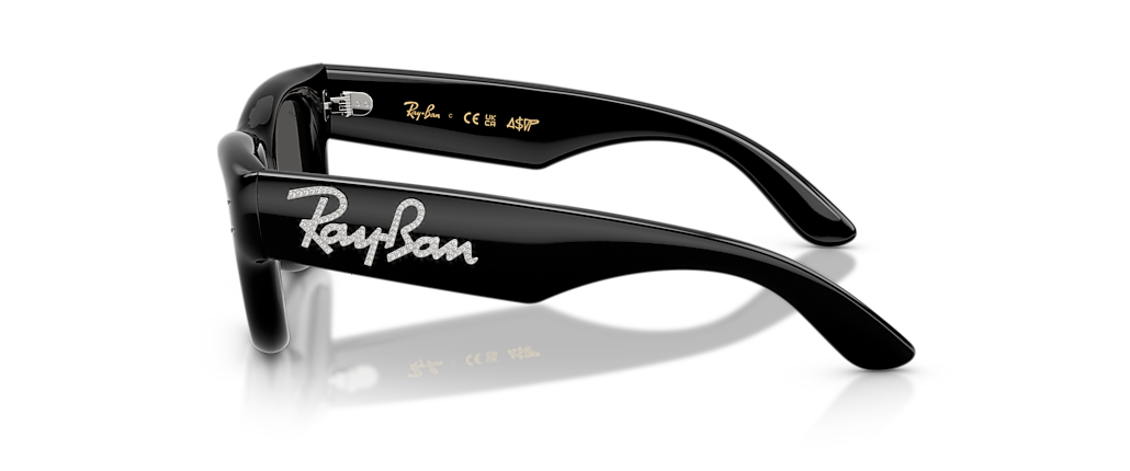 Ray-Ban RB4940B Wayfarer Puffer Crystal Edition  Black & Strass Sunglasses