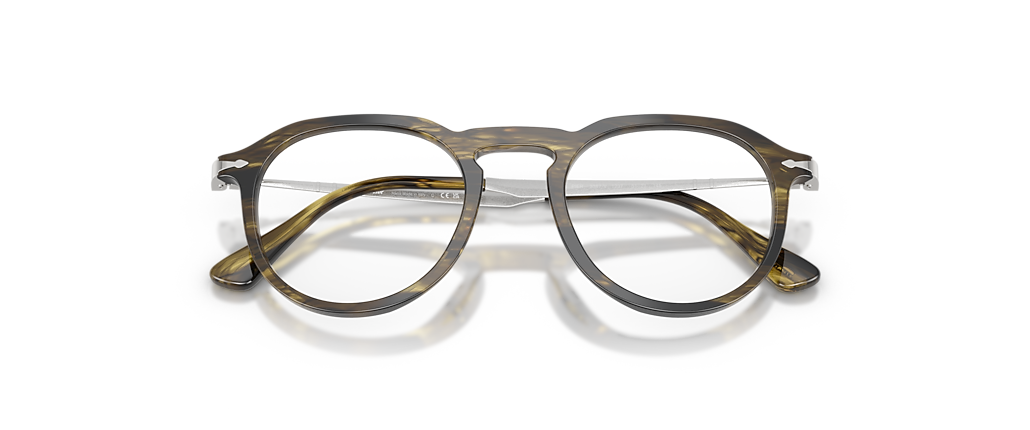 Persol PO3387V - Pier Striped Black & Olive Green Frames